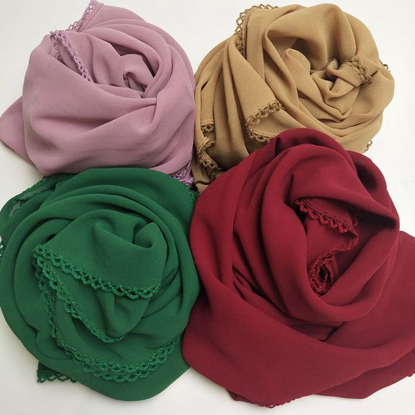 1 pc new 2018 bubble chiffon lace edges women scarf muslim spring floral wrap shawls plain long headband scarves 180*75cm, Blue;gray
1 pc new 2018 bubble chiffon lace edges women scarf muslim spring floral wrap shawls plain long headband scarves 180*75cm, Blue;gray