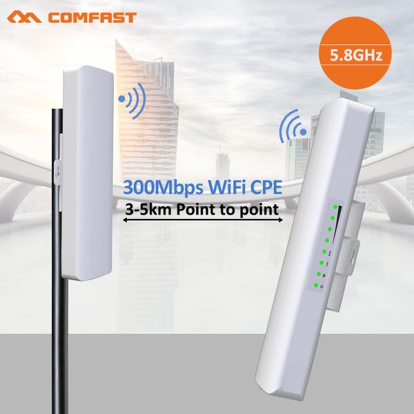 2pcs 300mbps 5.8ghz outdoor access point with 2*14dbi wi-fi antenna high power wireless bridge comfast wifi cpe nanostation
2pcs 300mbps 5.8ghz outdoor access point with 2*14dbi wi-fi antenna high power wireless bridge comfast wifi cpe nanostation