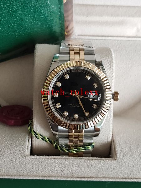 mens watches ship two tone stainless steel date solid bracelet sapphire black dial 41mm man datejust wristwatch 126333 sportswatch, Slivery;brown
mens watches ship two tone stainless steel date solid bracelet sapphire black dial 41mm man datejust wristwatch 126333 sportswatch, Slivery;brown