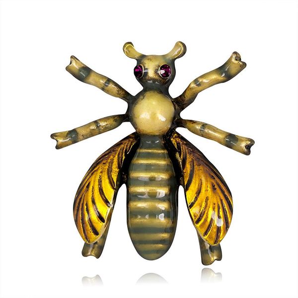 fashion oil dripping bee brooch cartoon suit accessories wholesale, Gray