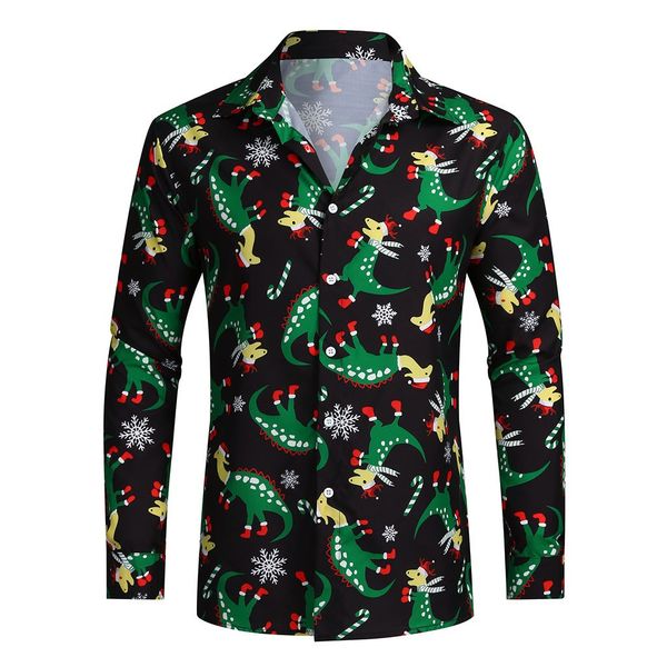 fashion shirts for male men casual snowflakes santa candy printed christmas shirt blouse men's clothing drop shipping, White;black
fashion shirts for male men casual snowflakes santa candy printed christmas shirt blouse men's clothing drop shipping, White;black