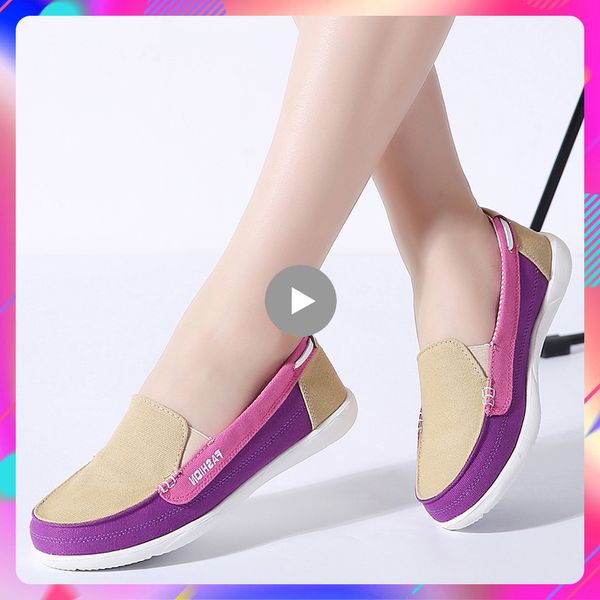 women canvas shoes flat casual loafers woman slip-on comfortable soft flats female breathable candy color shoes ladies flats 987, Black
women canvas shoes flat casual loafers woman slip-on comfortable soft flats female breathable candy color shoes ladies flats 987, Black
