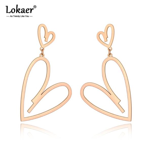 lokaer trendy titanium stainless steel double heart earrings for women bohemia rose gold summer beach earrings jewelry e20089, Golden;silver
lokaer trendy titanium stainless steel double heart earrings for women bohemia rose gold summer beach earrings jewelry e20089, Golden;silver
