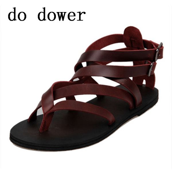 summer new luxury men punk sandals fashion male mature sandalias beach shoes leather flats solid cross-tied casual dress sandals, Black
summer new luxury men punk sandals fashion male mature sandalias beach shoes leather flats solid cross-tied casual dress sandals, Black