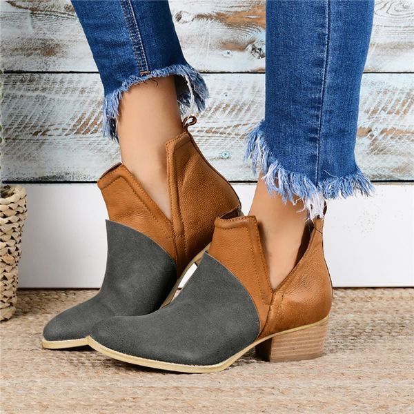 jaycosin women's ankle boots autumn winter comfortable low heels shoes fashion ladies deep v western pointed toe boots, Black
jaycosin women's ankle boots autumn winter comfortable low heels shoes fashion ladies deep v western pointed toe boots, Black
