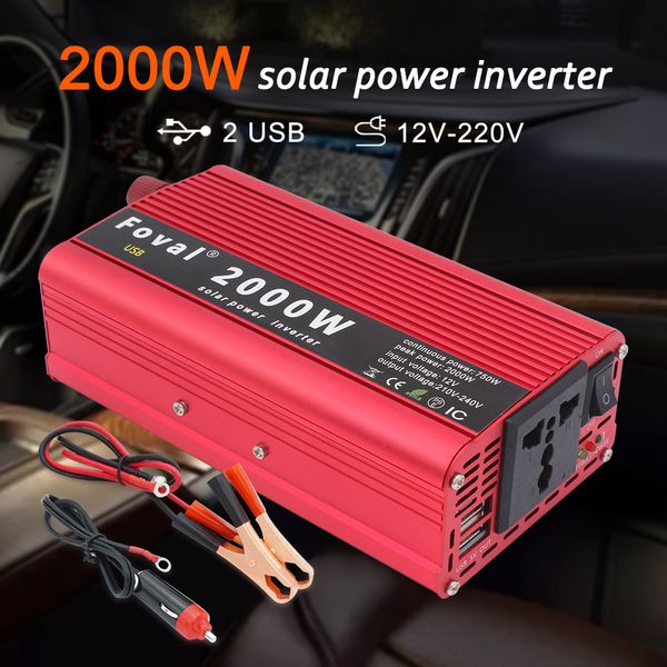 dc 12v to ac 220v 2000wadouble usb charge portable car power inverter charger converter adapter modified sine wave inverter
dc 12v to ac 220v 2000wadouble usb charge portable car power inverter charger converter adapter modified sine wave inverter