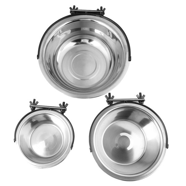 pet removable cage hanging stainless steel feeder durable dog water food bowl, 4 size options new
pet removable cage hanging stainless steel feeder durable dog water food bowl, 4 size options new