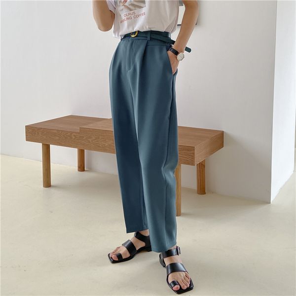hzirip plus size casual high waist pencil pants women bottoms 2020 new retro british suit pants solid loose trousers with belt, Black;white
hzirip plus size casual high waist pencil pants women bottoms 2020 new retro british suit pants solid loose trousers with belt, Black;white