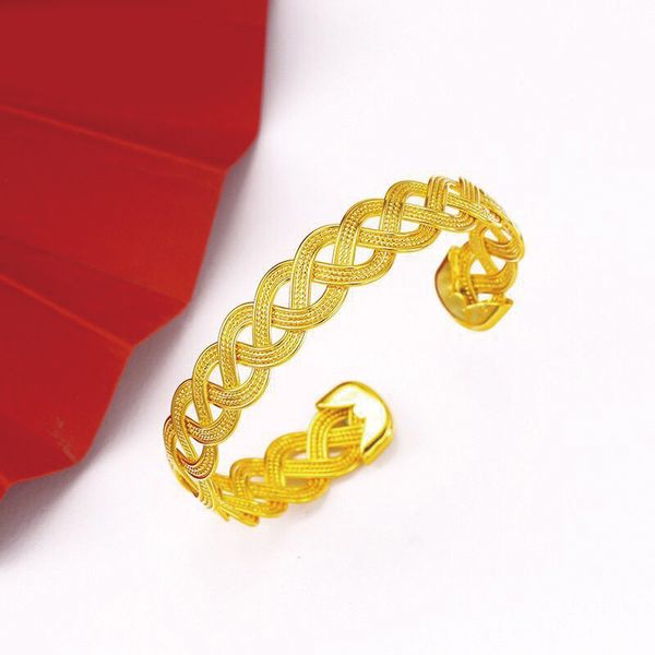 mxgxfam new design 24 k pure gold color weave pattern bangles and bracelets for women fashion jewelry, Black
mxgxfam new design 24 k pure gold color weave pattern bangles and bracelets for women fashion jewelry, Black