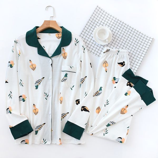 women's sleepwear ladies' pyjamas knitted cotton wool long-sleeved trousers pajamas mandarin duck bird daily service pijama mujer, Black;red
women's sleepwear ladies' pyjamas knitted cotton wool long-sleeved trousers pajamas mandarin duck bird daily service pijama mujer, Black;red