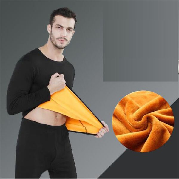 men's tracksuits winter men thicken thermal underwear long johns velvet soft warm suits shirt+pants 2 pieces set, Gray
men's tracksuits winter men thicken thermal underwear long johns velvet soft warm suits shirt+pants 2 pieces set, Gray
