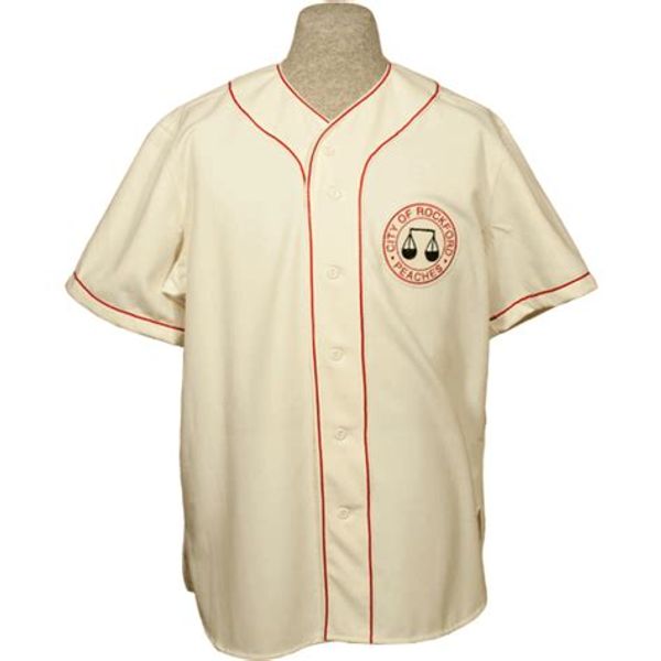 Rockford Peaches 1943 Home Jersey 100% Stitched Embroidery Logos Vintage Baseball Jerseys Custom Any Name Any Number Free Shipping
Rockford Peaches 1943 Home Jersey 100% Stitched Embroidery Logos Vintage Baseball Jerseys Custom Any Name Any Number Free Shipping