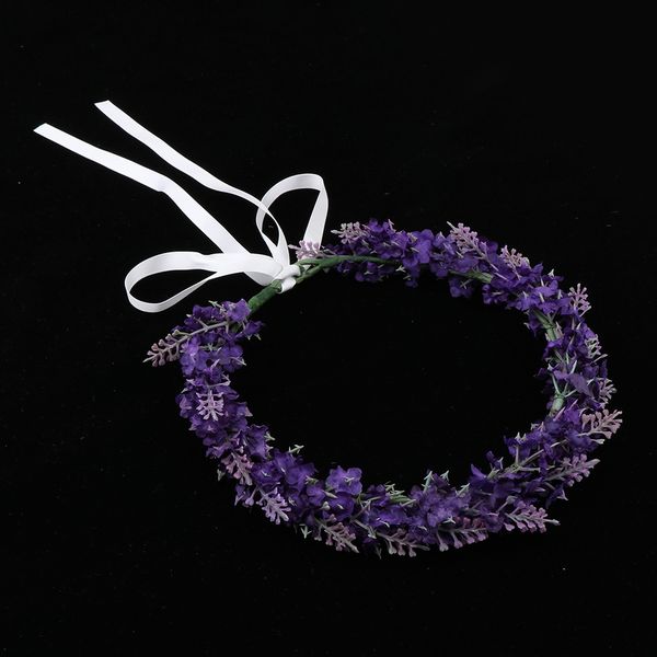 lavender flower crown, bridal flower headband artificial flower headpiece with adjustable ribbon for wedding party festivals
lavender flower crown, bridal flower headband artificial flower headpiece with adjustable ribbon for wedding party festivals