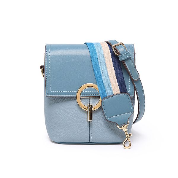 women's bag new fashion wild wide shoulder strap shoulder messenger pouch