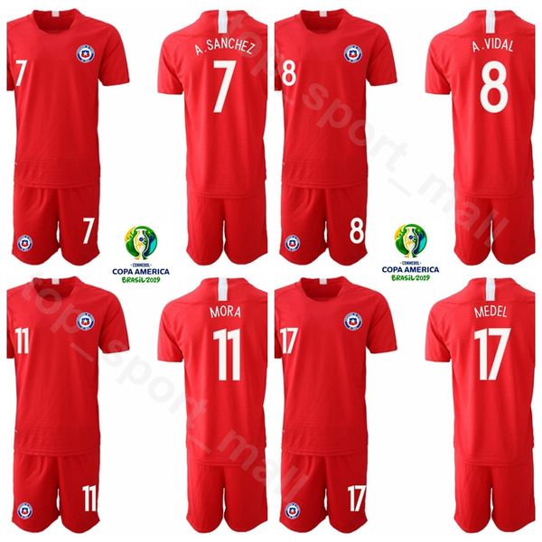 Copa America 2019 Chile 7 Alexis Sanchez Jersey Set Men Soccer National Team 8 Arturo Vidal 11 Eduardo Vargas Football Shirt Kits Uniform
Copa America 2019 Chile 7 Alexis Sanchez Jersey Set Men Soccer National Team 8 Arturo Vidal 11 Eduardo Vargas Football Shirt Kits Uniform