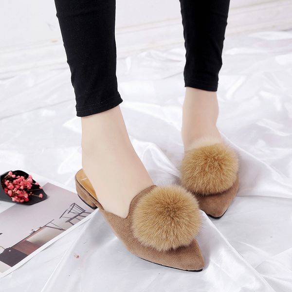 classics fashion solid closed toe slides for women summer closed toe low slippers casual flock faux fur shoes, Black
classics fashion solid closed toe slides for women summer closed toe low slippers casual flock faux fur shoes, Black