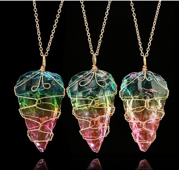 rainbow pendant necklace for women gold color colorful natural stone pendant jewelry gift for wedding engagement, Silver
rainbow pendant necklace for women gold color colorful natural stone pendant jewelry gift for wedding engagement, Silver