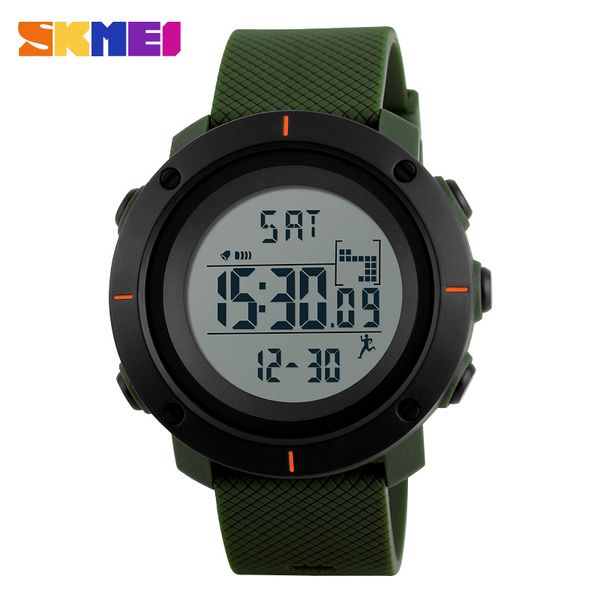 skmei running sports watches men pedometer calories digital wristwatches chronograph back light 50m waterproof watch 1215, Slivery;brown
skmei running sports watches men pedometer calories digital wristwatches chronograph back light 50m waterproof watch 1215, Slivery;brown