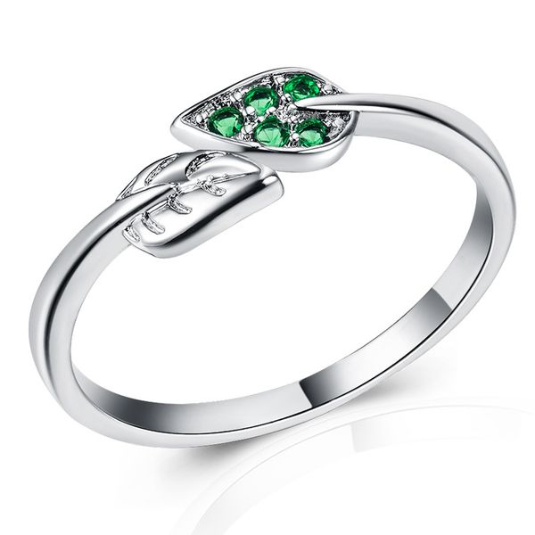 new fashion simple branch green leaf zircon ladies rings jewelry delicate cute plated silver color women party rings gifts anel
new fashion simple branch green leaf zircon ladies rings jewelry delicate cute plated silver color women party rings gifts anel