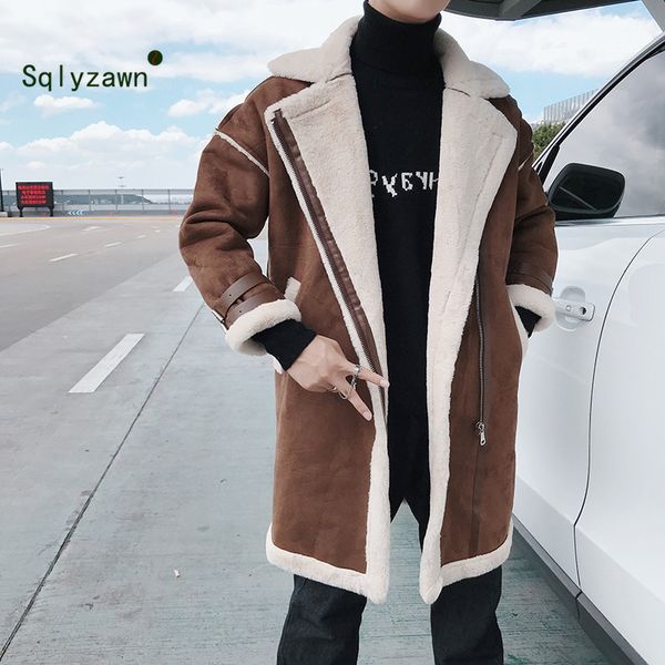 2019 new handsome young mens woolen fur lined coats outerwear winter plus size xxl mens suede faux fur coat velvet overcoat male, Black
2019 new handsome young mens woolen fur lined coats outerwear winter plus size xxl mens suede faux fur coat velvet overcoat male, Black
