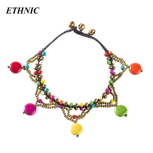 handmade boho colorful round stone beads charm anklets for women beach fashion anklet gold-color beaded chain ankle bracelet, Red;blue 
handmade boho colorful round stone beads charm anklets for women beach fashion anklet gold-color beaded chain ankle bracelet, Red;blue