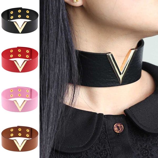 women men cool fashion design handmade jewelry v metal oversized 2019 choker leather collar bondage harness necklace punk chockers gift, Golden;silver
women men cool fashion design handmade jewelry v metal oversized 2019 choker leather collar bondage harness necklace punk chockers gift, Golden;silver