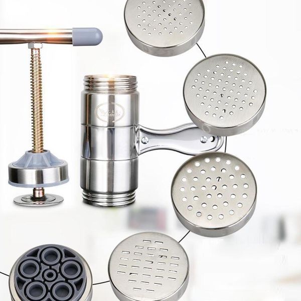 crank cutter fruit juicer cookware with 5/2 pressing moulds manual noodle maker press pasta machine making spaghetti kitchenware
crank cutter fruit juicer cookware with 5/2 pressing moulds manual noodle maker press pasta machine making spaghetti kitchenware