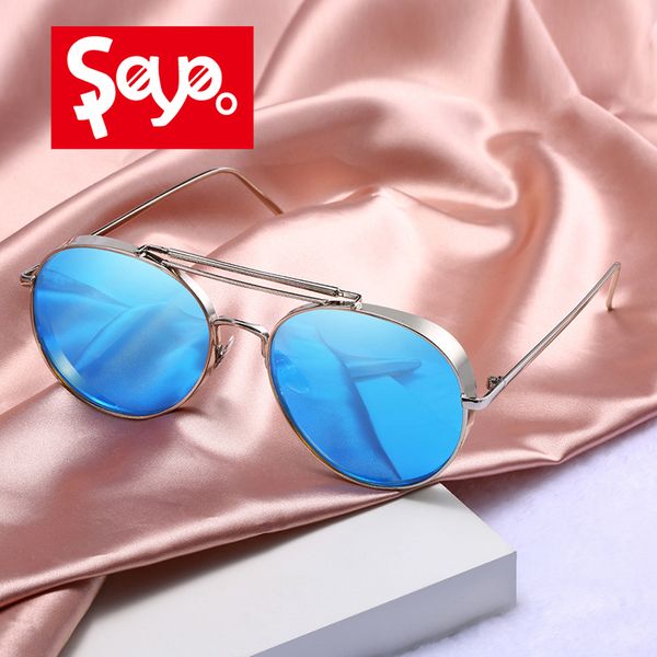saylayo fashion sunglasses women 2019 new round metal frame brand designer sun glasses uv400 protection eyewear, White;black
saylayo fashion sunglasses women 2019 new round metal frame brand designer sun glasses uv400 protection eyewear, White;black