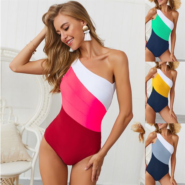 lady contrast color monokini female halter water sports wear women padding swim wear mid waist beach wear one piece swimwear
lady contrast color monokini female halter water sports wear women padding swim wear mid waist beach wear one piece swimwear