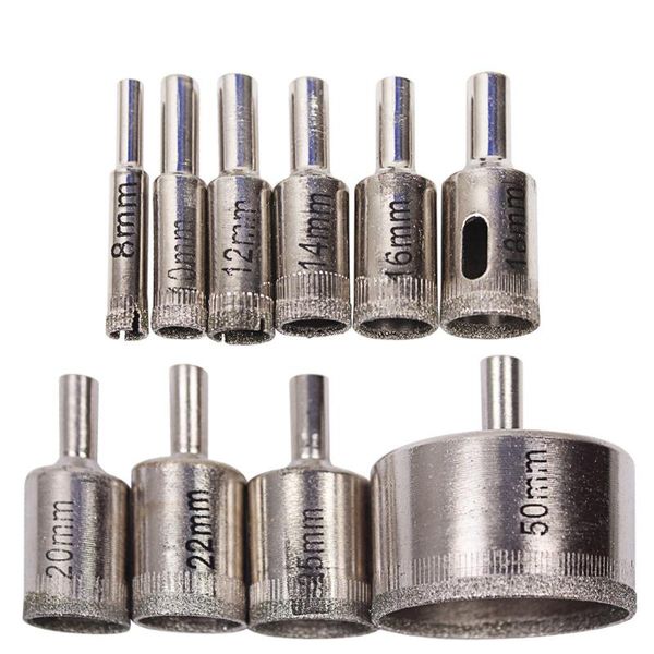10pcs diamond tool drill bit hole saw set for glass ceramic marble 6-50mm pro tools metal drill bit set glass remover tools
10pcs diamond tool drill bit hole saw set for glass ceramic marble 6-50mm pro tools metal drill bit set glass remover tools
