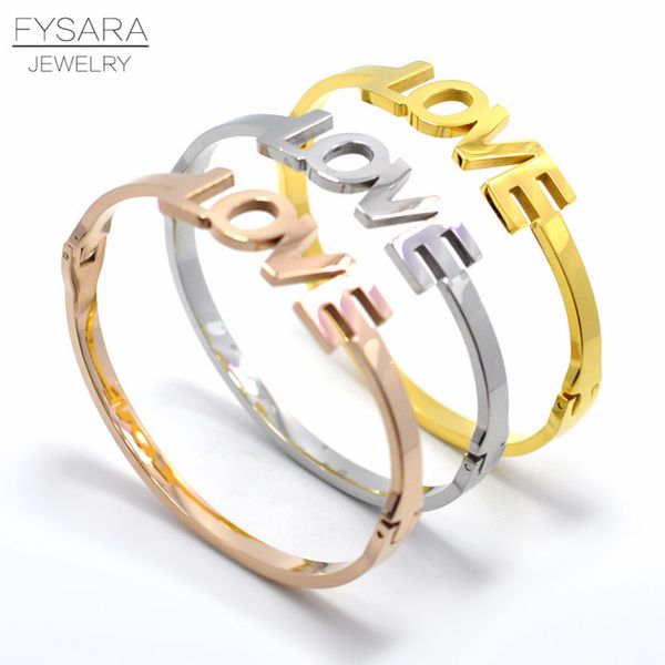 fysara simple love letter bangles for women stainless steel rose gold color wristband bangles romatic cute jewelry, Black
fysara simple love letter bangles for women stainless steel rose gold color wristband bangles romatic cute jewelry, Black