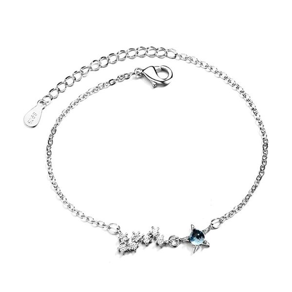 925 sterling silver moon and star chain link bangles bracelets for women jewel a0nf, Black
925 sterling silver moon and star chain link bangles bracelets for women jewel a0nf, Black