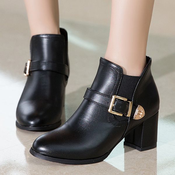 women boots sqaure heels ankle boots female round toe platform shoes buckle black boot plus size 34-43 zapatos de mujer 2019 new
women boots sqaure heels ankle boots female round toe platform shoes buckle black boot plus size 34-43 zapatos de mujer 2019 new