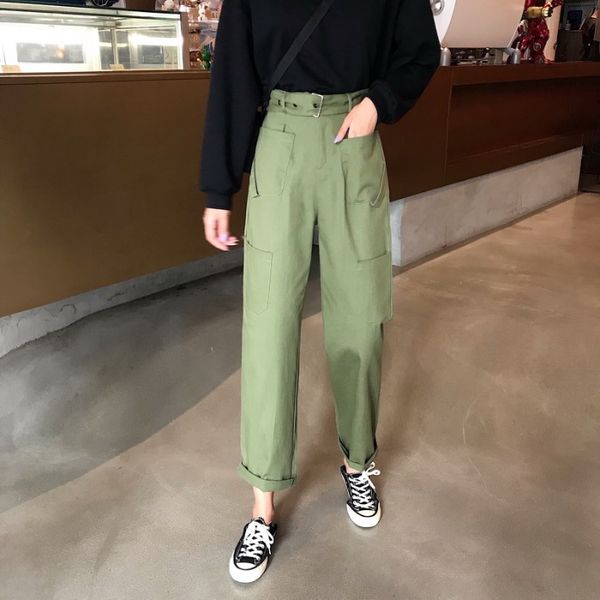 2020 summer new korean style solid pants women's belt high waisted long trousers causal fashion straight woman clothing pants, Black;white
2020 summer new korean style solid pants women's belt high waisted long trousers causal fashion straight woman clothing pants, Black;white