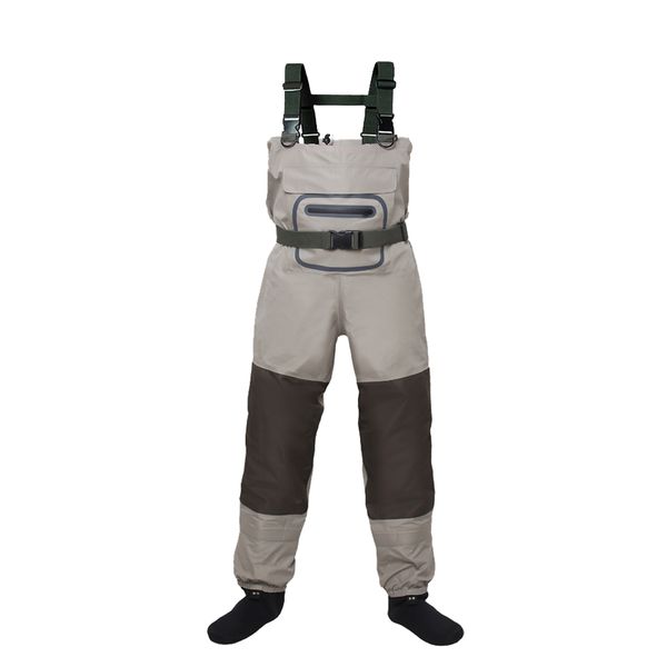 new men's fishing waders hunting chest wader outdoor breathable wading pants waterproof clothes overalls stocking foot, Camo;black
new men's fishing waders hunting chest wader outdoor breathable wading pants waterproof clothes overalls stocking foot, Camo;black