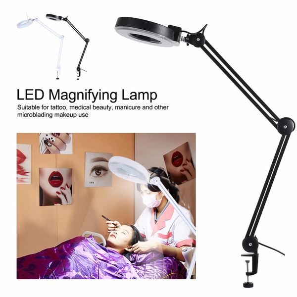 beauty cosmetic 5x magnifying led lighted desk magnifier light lamp with clamp for nails art manicure makeup tattoo reading tool, Silver
beauty cosmetic 5x magnifying led lighted desk magnifier light lamp with clamp for nails art manicure makeup tattoo reading tool, Silver