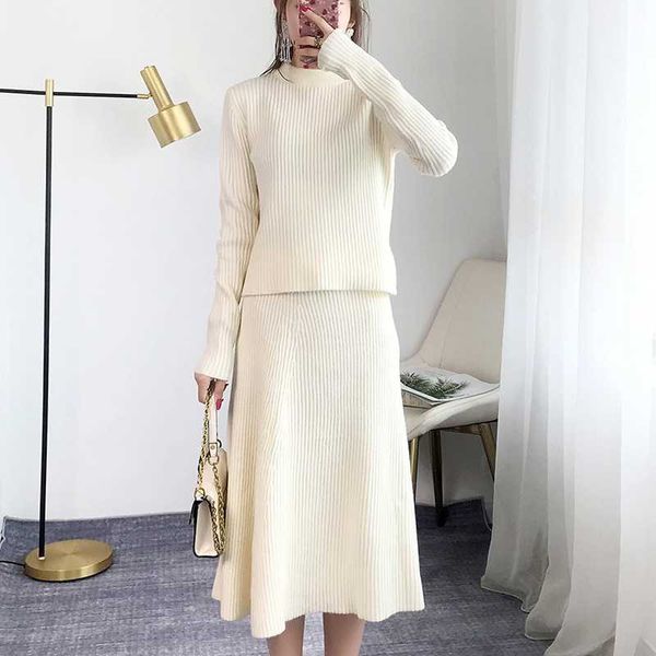 two piece dress runway office ladies streetwear solid sweater sets women suits autumn winter female midi skirt long sleeve two-piece, White
two piece dress runway office ladies streetwear solid sweater sets women suits autumn winter female midi skirt long sleeve two-piece, White