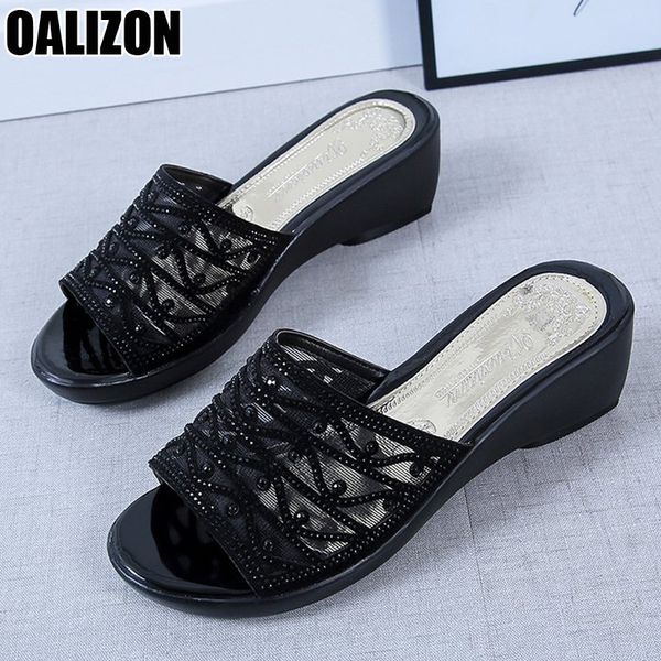 stylish graceful women summer female peep toe casual lady beach mid wedge heels mesh air woman loafer slippers slides shoes r139, Black
stylish graceful women summer female peep toe casual lady beach mid wedge heels mesh air woman loafer slippers slides shoes r139, Black
