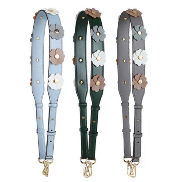 leather colorful flower shoulder bag strap for women pu fashion adjustable wide rivet crossbody bag belt accessories part, Black
leather colorful flower shoulder bag strap for women pu fashion adjustable wide rivet crossbody bag belt accessories part, Black