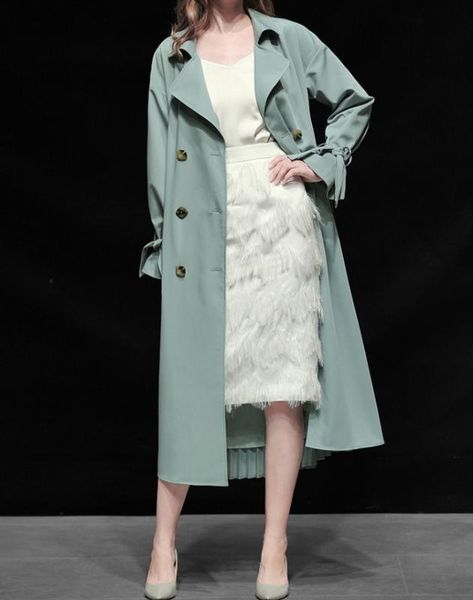 new spring autumn pleated women's trench coat maxi long outerwear slim vintage double breasted windbreaker overcoat female, Tan;black
new spring autumn pleated women's trench coat maxi long outerwear slim vintage double breasted windbreaker overcoat female, Tan;black