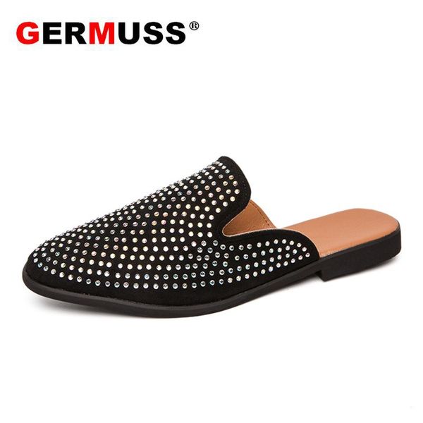 handmade loafers fashion glittering rivet men slippers black spikes rhinestones casual slippers solid outdoor leather
handmade loafers fashion glittering rivet men slippers black spikes rhinestones casual slippers solid outdoor leather