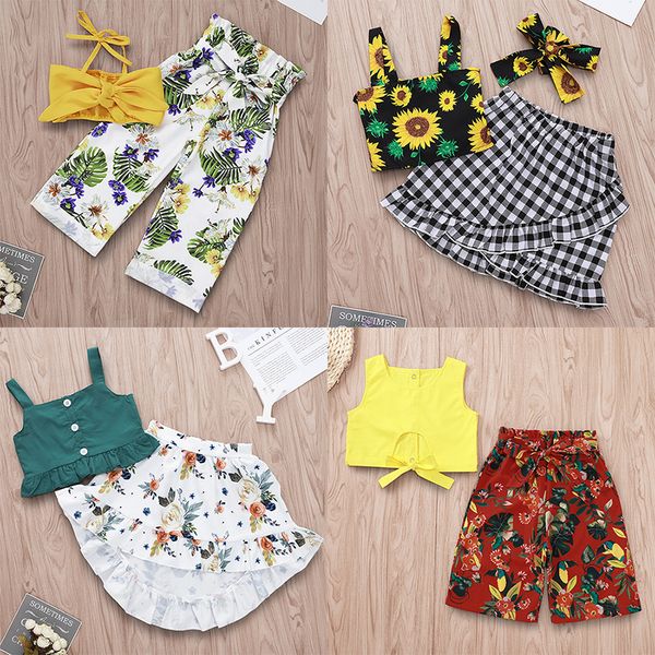 kids designer clothes girls floral print outfits children +flower plaid pants suits 2019 fashion boutique baby clothing sets c740, White
kids designer clothes girls floral print outfits children +flower plaid pants suits 2019 fashion boutique baby clothing sets c740, White