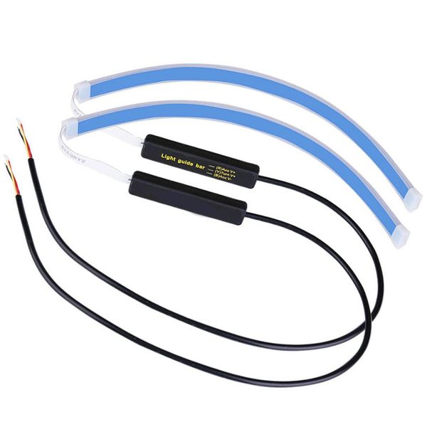 2pcs dc 12v car led strip light drl waterproof sequential turn signal light white daytime running yellow turn signal 
2pcs dc 12v car led strip light drl waterproof sequential turn signal light white daytime running yellow turn signal
