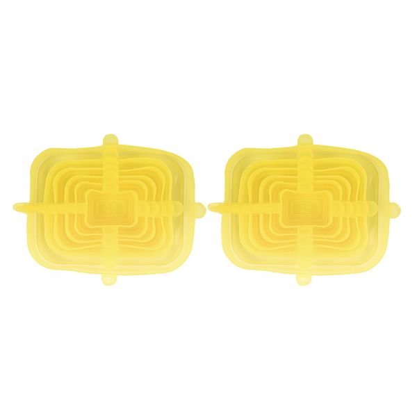 set of 12 universal silicone stretch lids expandable food storage container
