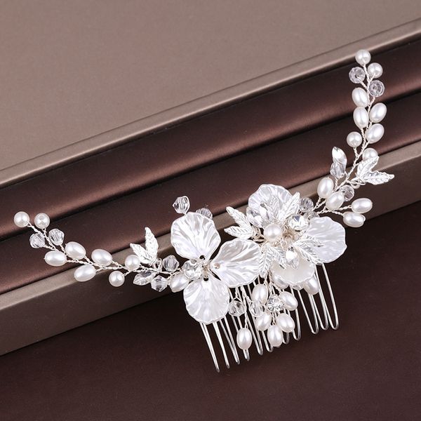 The New Silver Leaf Flower Hair Jewelry Wedding Hair Comb Accessories Women Hair Comb Handmade Bridal Headpieces Decoration gift
The New Silver Leaf Flower Hair Jewelry Wedding Hair Comb Accessories Women Hair Comb Handmade Bridal Headpieces Decoration gift
