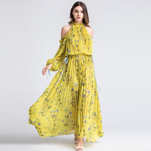 ladies long party beach dresses summer fashion halter long sleeve one off shoulder luxury yellow floral xxl pleat maxi dress, Black;gray
ladies long party beach dresses summer fashion halter long sleeve one off shoulder luxury yellow floral xxl pleat maxi dress, Black;gray