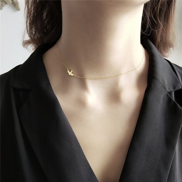real 925 sterling silver cute bird animal choker necklace boho fashion jewelry for women party trendy accessories gift, Black
real 925 sterling silver cute bird animal choker necklace boho fashion jewelry for women party trendy accessories gift, Black
