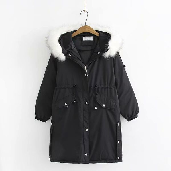 plus size women's hooded winter coats long cotton outwear thicken long jackets women jacket parka winter parkas, Black
plus size women's hooded winter coats long cotton outwear thicken long jackets women jacket parka winter parkas, Black