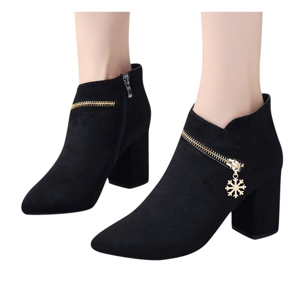 crystal black ankle boots for women suede office lady winter boots women square heel platform short woman shoes chaussures
crystal black ankle boots for women suede office lady winter boots women square heel platform short woman shoes chaussures