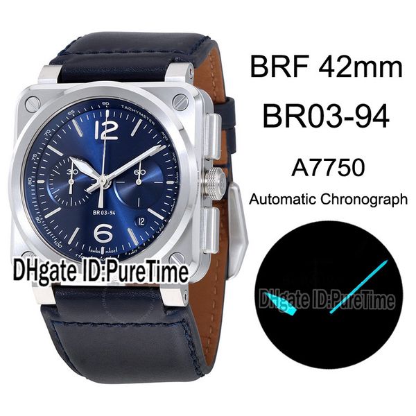 brf aviation type br 03-94-blu-st/sca eta a7750 automatic chronograph mens watch steel case blue dial blue leather edition puretime b2, Slivery;brown
brf aviation type br 03-94-blu-st/sca eta a7750 automatic chronograph mens watch steel case blue dial blue leather edition puretime b2, Slivery;brown